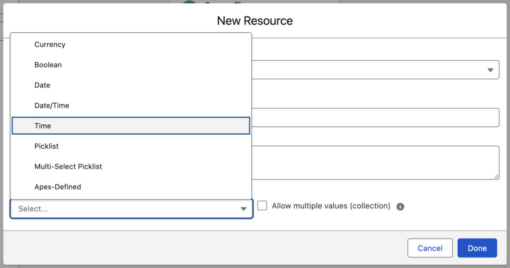 Salesforce Flow using the new Time data type as a separate field in the Summer '25 release