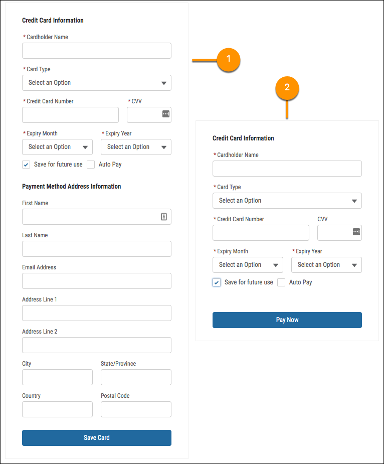 Headless or custom storefront connected to Salesforce Payments through its checkout APIs